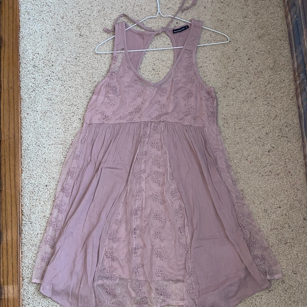 Abercrombie dress blush color worn twice
